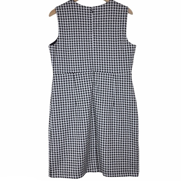 LANDS’ END LIGHTHOUSE Dress Houndstooth Sleeveless Fitted Petite Plus 14P NWT - Picture 3 of 13